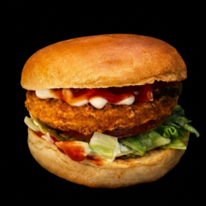 lennard’s vegan chicken burger