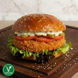 lennard’s vegan chicken burger